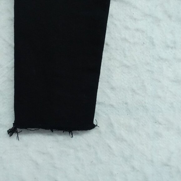 Frame Denim Le High Skinny Jeans Women's Size 24 Black Distressed Cotton - Picture 12 of 13